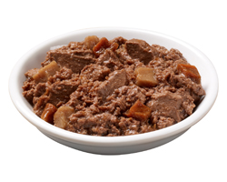 Chef Michael’s® Canine Creations Porterhouse Steak Flavor and carrot & potato garnishes in meaty juices packaging